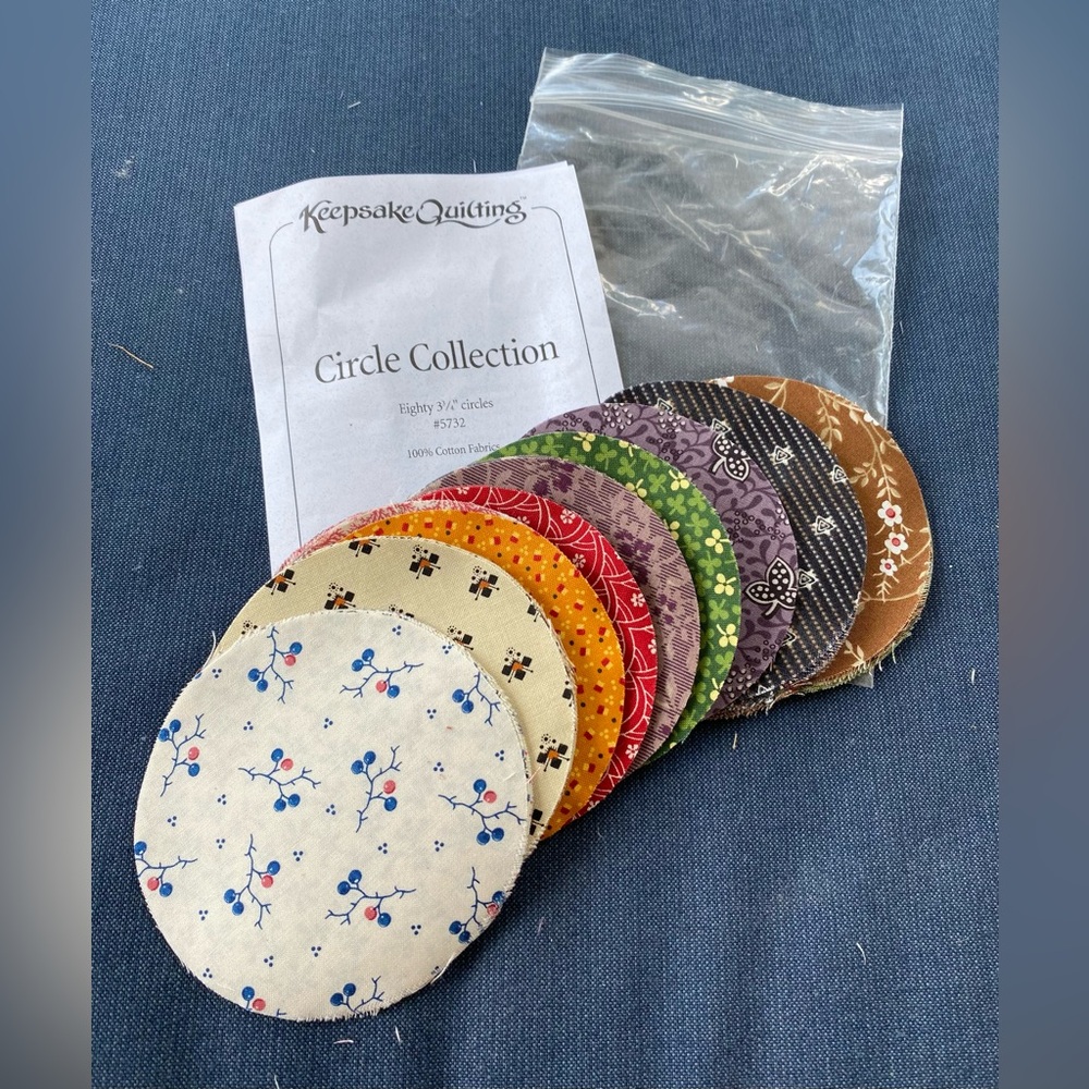 🆕Precut Quilt Fabric Circles